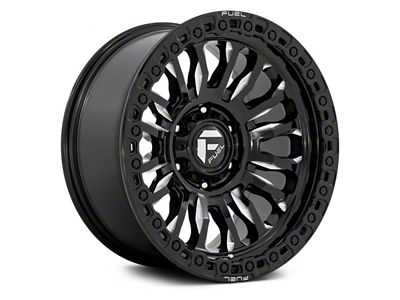 Fuel Wheels Rincon Gloss Black Milled 6-Lug Wheel; 17x9; 25mm Offset (05-15 Tacoma)