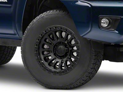 Fuel Wheels Rincon Matte Black with Gloss Black Lip 6-Lug Wheel; 17x9; -12mm Offset (05-15 Tacoma)