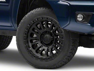 Fuel Wheels Rincon Matte Black with Gloss Black Lip 6-Lug Wheel; 20x9; 1mm Offset (05-15 Tacoma)