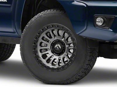 Fuel Wheels Rincon Matte Gunmetal with Matte Black Lip 6-Lug Wheel; 17x9; -12mm Offset (05-15 Tacoma)