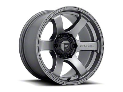 Fuel Wheels Rush Matte Gunmetal 6-Lug Wheel; 18x9; 20mm Offset (05-15 Tacoma)