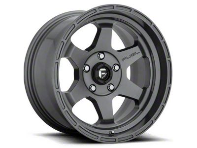 Fuel Wheels Shok Textured Anthracite 6-Lug Wheel; 17x10; -18mm Offset (05-15 Tacoma)