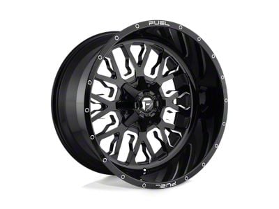 Fuel Wheels Stroke Gloss Black Milled 6-Lug Wheel; 17x9; -12mm Offset (05-15 Tacoma)