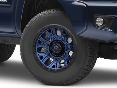 Fuel Wheels Traction Dark Blue with Black Ring 6-Lug Wheel; 17x9; -12mm Offset (05-15 Tacoma)