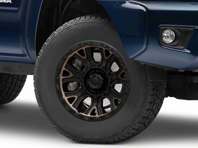 Fuel Wheels Traction Matte Black with Double Dark Tint 6-Lug Wheel; 17x9; -12mm Offset (05-15 Tacoma)