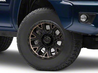 Fuel Wheels Traction Matte Black with Double Dark Tint 6-Lug Wheel; 17x9; 1mm Offset (05-15 Tacoma)