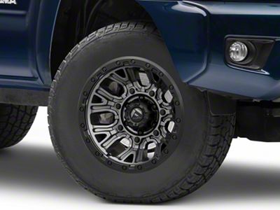 Fuel Wheels Traction Matte Gunmetal with Black Ring 6-Lug Wheel; 17x9; 1mm Offset (05-15 Tacoma)