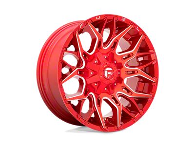 Fuel Wheels Twitch Candy Red Milled 6-Lug Wheel; 20x10; -18mm Offset (05-15 Tacoma)