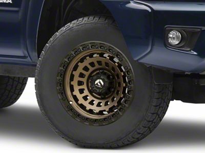 Fuel Wheels Zephyr Matte Bronze with Black Bead Ring 6-Lug Wheel; 17x9; -12mm Offset (05-15 Tacoma)