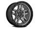 Fuel Wheels Ammo Matte Gunmetal with Black Bead Ring 5-Lug Wheel; 20x9; 20mm Offset (07-13 Tundra)