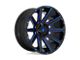 Fuel Wheels Contra Gloss Black with Blue Tinted Clear 5-Lug Wheel; 20x10; -18mm Offset (07-13 Tundra)