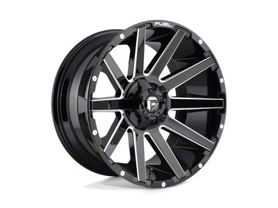 Fuel Wheels Contra Gloss Black Milled 5-Lug Wheel; 20x9; 20mm Offset (07-13 Tundra)