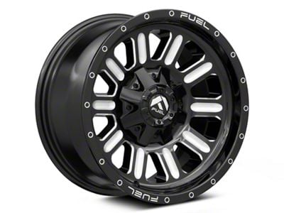 Fuel Wheels Hardline Gloss Black Milled 5-Lug Wheel; 18x9; 20mm Offset (07-13 Tundra)