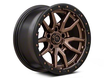 Fuel Wheels Rebel Matte Bronze with Black Bead Ring 5-Lug Wheel; 20x9; 1mm Offset (07-13 Tundra)
