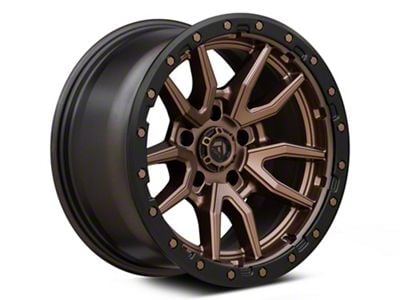 Fuel Wheels Rebel Matte Bronze with Black Bead Ring 5-Lug Wheel; 18x9; 20mm Offset (07-13 Tundra)