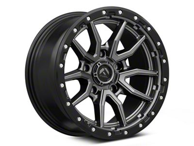 Fuel Wheels Rebel Matte Gunmetal with Black Bead Ring 5-Lug Wheel; 20x9; 1mm Offset (07-13 Tundra)