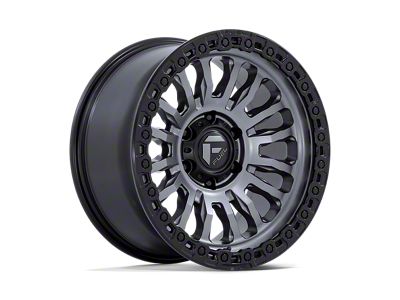 Fuel Wheels Rincon Matte Gunmetal with Black Lip 5-Lug Wheel; 20x9; 25mm Offset (07-13 Tundra)