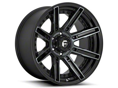 Fuel Wheels Rogue Gloss Black Machined 5-Lug Wheel; 20x9; 1mm Offset (07-13 Tundra)