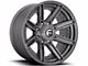 Fuel Wheels Rogue Platinum Brushed Gunmetal Tinted Clear 5-Lug Wheel; 20x9; 1mm Offset (07-13 Tundra)