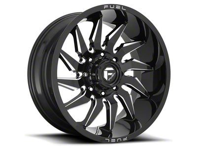 Fuel Wheels Saber Gloss Black Milled 5-Lug Wheel; 20x9; 1mm Offset (07-13 Tundra)