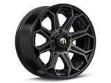 Fuel Wheels Siege Gloss Black Machined 5-Lug Wheel; 20x9; 20mm Offset (07-13 Tundra)