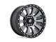 Fuel Wheels Tactic Matte Gunmetal with Black Bead Ring 5-Lug Wheel; 18x9; 20mm Offset (07-13 Tundra)