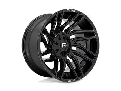 Fuel Wheels Typhoon Gloss Black 5-Lug Wheel; 22x12; -44mm Offset (07-13 Tundra)