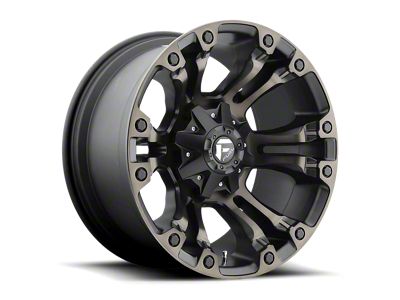 Fuel Wheels Vapor Matte Black Double Dark Tint 5-Lug Wheel; 18x9; 20mm Offset (07-13 Tundra)
