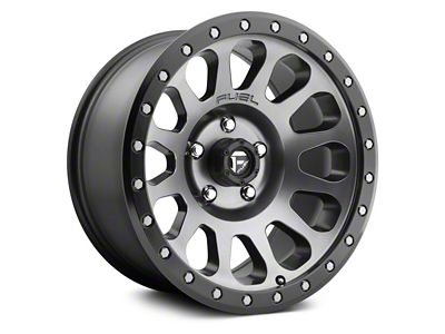 Fuel Wheels Vector Matte Gunmetal with Black Bead Ring 5-Lug Wheel; 20x9; 1mm Offset (07-13 Tundra)