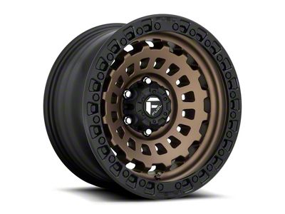 Fuel Wheels Zephyr Matte Bronze with Black Bead Ring 5-Lug Wheel; 20x9; 20mm Offset (07-13 Tundra)