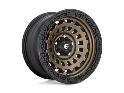 Fuel Wheels Zephyr Matte Bronze with Black Bead Ring 5-Lug Wheel; 17x9; -12mm Offset (07-13 Tundra)