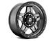 Fuel Wheels Anza Matte Gunmetal with Black Bead Ring 6-Lug Wheel; 18x9; 19mm Offset (10-24 4Runner)