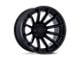 Fuel Wheels Burn Matte Black with Gloss Black Lip 6-Lug Wheel; 20x9; 1mm Offset (10-24 4Runner)