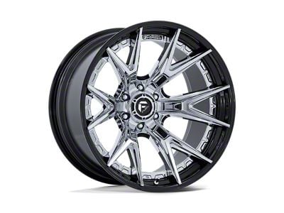 Fuel Wheels Catalyst Chrome with Gloss Black Lip 6-Lug Wheel; 20x9; 20mm Offset (10-24 4Runner)