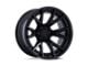 Fuel Wheels Fusion Forged Catalyst Matte Black with Gloss Black Lip 6-Lug Wheel; 20x9; 1mm Offset (10-24 4Runner)