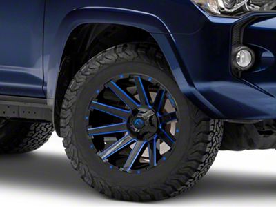 Fuel Wheels Contra Gloss Black with Blue Tinted Clear 6-Lug Wheel; 18x9; 1mm Offset (10-24 4Runner)