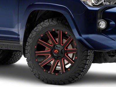 Fuel Wheels Contra Gloss Black with Red Tinted Clear 6-Lug Wheel; 20x10; -19mm Offset (10-24 4Runner)