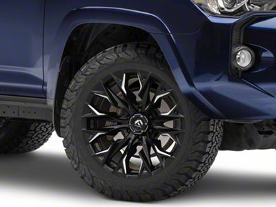 Fuel Wheels Flame Gloss Black Milled 6-Lug Wheel; 20x9; 1mm Offset (10-24 4Runner)