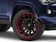 Fuel Wheels Fusion Forged Burn Matte Black with Candy Red Lip 6-Lug Wheel; 22x10; -18mm Offset (10-24 4Runner)