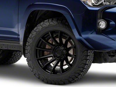 Fuel Wheels Fusion Forged Burn Matte Black with Gloss Black Lip 6-Lug Wheel; 20x10; -18mm Offset (10-24 4Runner)