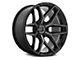 Fuel Wheels Fusion Forged Flux Gloss Black Brushed with Gray Tint 6-Lug Wheel; 17x9; -12mm Offset (10-24 4Runner)