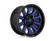 Fuel Wheels Hardline Gloss Black with Blue Tinted Clear 6-Lug Wheel; 18x9; 2mm Offset (10-24 4Runner)