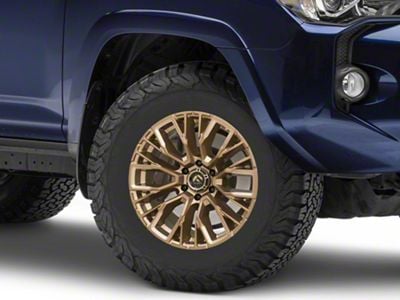 Fuel Wheels Rebar Platinum Bronze Milled 6-Lug Wheel; 17x9; -12mm Offset (10-24 4Runner)