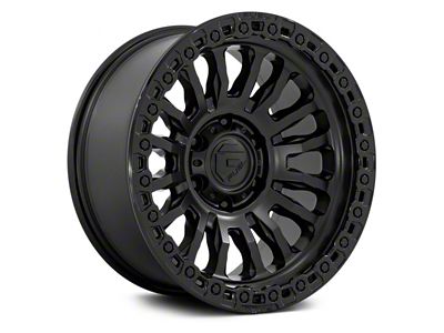 Fuel Wheels Rincon Matte Black with Gloss Black Lip 6-Lug Wheel; 17x9; 25mm Offset (10-24 4Runner)