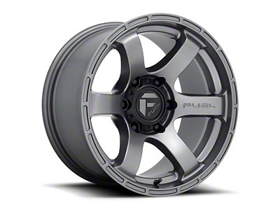 Fuel Wheels Rush Textured Anthracite 6-Lug Wheel; 17x9; 1mm Offset (10-24 4Runner)