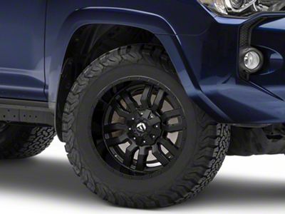 Fuel Wheels Sledge Matte Black with Gloss Black Lip 6-Lug Wheel; 18x9; 19mm Offset (10-24 4Runner)