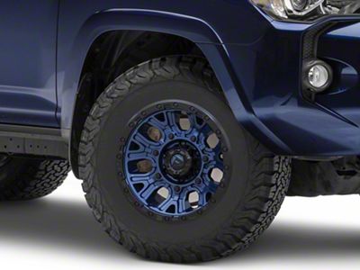 Fuel Wheels Traction Dark Blue with Black Ring 6-Lug Wheel; 17x9; -12mm Offset (10-24 4Runner)