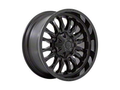 Fuel Wheels Arc Matte Black with Gloss Black Lip 5-Lug Wheel; 20x9; 1mm Offset (14-21 Tundra)