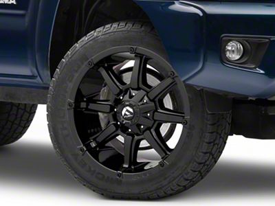 Fuel Wheels Coupler Gloss Black 6-Lug Wheel; 20x9; 1mm Offset (05-15 Tacoma)