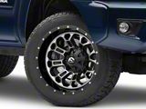 Fuel Wheels Crush Matte Black Machined 6-Lug Wheel; 20x9; 1mm Offset (05-15 Tacoma)